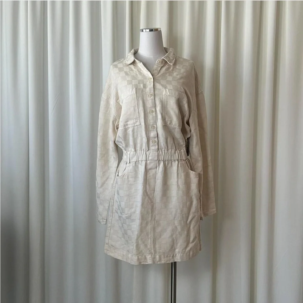 Weekend Los Angeles ADORIA DRESS Checkered Pattern  size Large. - Picture 2 of 9